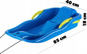 Kadax Sanki Z Hamulcami Oparciem Ślizg Zjazdowy Bobslej 3