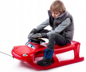 Kadax Sanki Plastikowe Z Kierownicą Dla Dzieci Ślizg 4