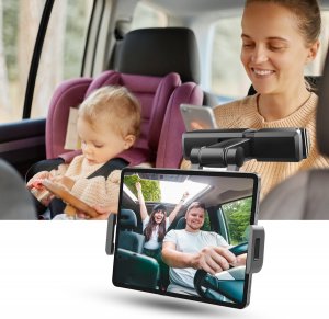 Heckermann Samochodowy uchwyt na zagłówek do telefonu lub tabletu Heckermann PB-48 2