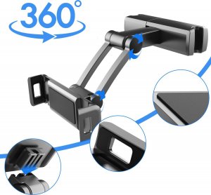 Heckermann Samochodowy uchwyt na zagłówek do telefonu lub tabletu Heckermann PB-48 5