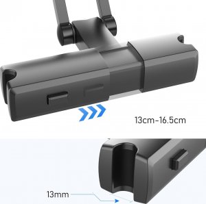 Heckermann Samochodowy uchwyt na zagłówek do telefonu lub tabletu Heckermann PB-48 6