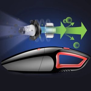 Odkurzacz ręczny Heckermann Odkurzacz samochodowy mocny 80W Heckerman A6133 Przewodowy + szczotki 3