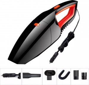 Odkurzacz ręczny Heckermann Odkurzacz samochodowy mocny 80W Heckerman A6133 Przewodowy + szczotki 7