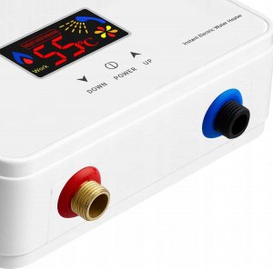 Przepływowy podgrzewacz wody Heckermann Zestaw Przepływowy elektryczny podgrzewacz wody Heckermann SL-X1-60 Biały + Akcesoria 3