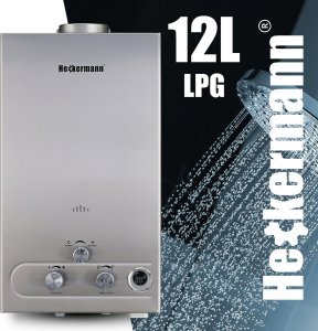Przepływowy podgrzewacz wody Heckermann Gazowy podgrzewacz wody Heckermann JSD-HB02 12L LPG na butlę 8