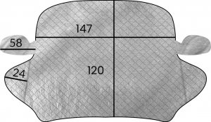 Heckermann Magnetyczna mata osłona szyby samochodowa Heckermann CSB-1 2