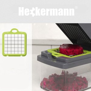 Heckermann Szatkownica, krajalnica, tarka ręczna do warzyw 14w1 Heckermann KA-808 5
