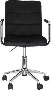 Krzesło biurowe Intesi Fotel biurowy Cosmo Arm czarny velvet 12