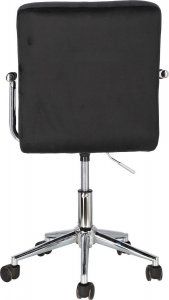 Krzesło biurowe Intesi Fotel biurowy Cosmo Arm czarny velvet 6