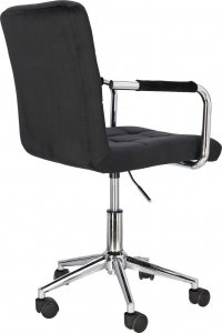 Krzesło biurowe Intesi Fotel biurowy Cosmo Arm czarny velvet 7