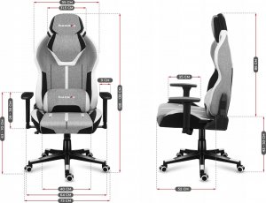 Fotel Huzaro Gamingowy szary 14