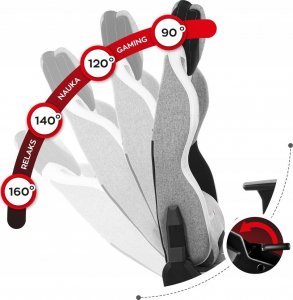 Fotel Huzaro Gamingowy szary 5