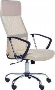 Krzesło biurowe Beliani Krzesło biurowe regulowane beżowe DESIGN Lumarko! 1