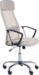 Krzesło biurowe Beliani Krzesło biurowe regulowane beżowe PIONEER Lumarko! 1