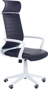 Krzesło biurowe Beliani Krzesło biurowe regulowane ekoskóra czarne LEADER Lumarko! 1