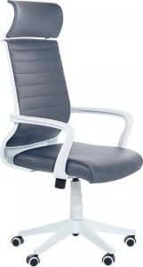 Krzesło biurowe Beliani Krzesło biurowe regulowane ekoskóra szare LEADER Lumarko! 1