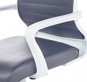 Krzesło biurowe Beliani Krzesło biurowe regulowane szare LEADER 7
