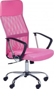 Krzesło biurowe Beliani Krzesło biurowe regulowane różowe DESIGN Lumarko! 1