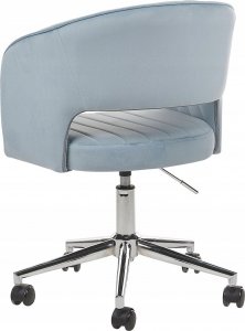 Krzesło biurowe Beliani Krzesło biurowe regulowane welurowe jasnoniebieskie KATONAH 2