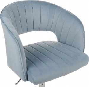 Krzesło biurowe Beliani Krzesło biurowe regulowane welurowe jasnoniebieskie KATONAH 3