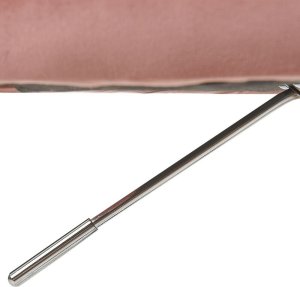 Krzesło biurowe Beliani Krzesło biurowe regulowane welurowe różowe PARRISH 6