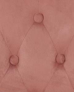 Krzesło biurowe Beliani Krzesło biurowe regulowane welurowe różowe PARRISH 8