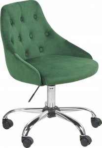 Krzesło biurowe Beliani Krzesło biurowe regulowane welurowe zielone PARISH 2