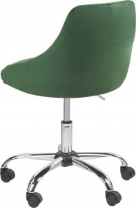 Krzesło biurowe Beliani Krzesło biurowe regulowane welurowe zielone PARISH 3