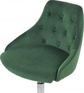 Krzesło biurowe Beliani Krzesło biurowe regulowane welurowe zielone PARISH 4
