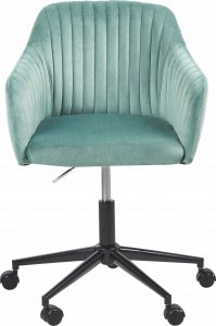 Krzesło biurowe Beliani Krzesło biurowe regulowane welurowe zielone VENICE 7