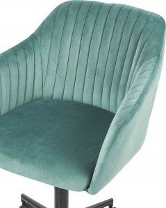 Krzesło biurowe Beliani Krzesło biurowe regulowane welurowe zielone VENICE 8