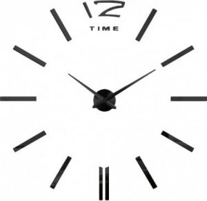Nowoczesny Zegar Ścienny 65-120 cm Wzór Paski Czarny 1