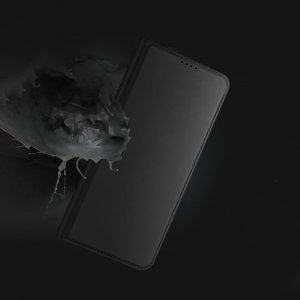 Dux Ducis DUX DUCIS SKIN PRO ETUI DO GOOGLE PIXEL 7A POKROWIEC Z KLAPKĄ PORTFEL NA KARTĘ PODSTAWKA CZARNE 12