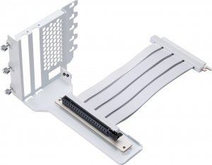 Phanteks Pionowy wspornik karty graficznej, zestaw kabli płaskich PCI-E 4.0 x16 220 mm, biały II 1