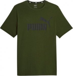 Puma Koszulka męska Puma Essential Logo Tee zielona 586667 31 L 1