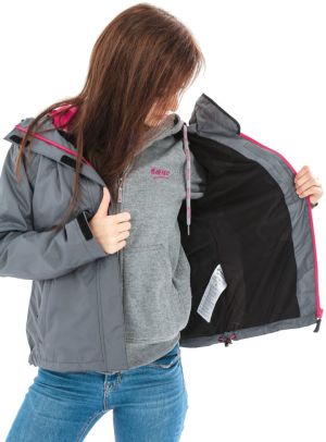 Hi-Tec Kurtka damska Lady Mons Moon Grey/Bright Pink r. S 7