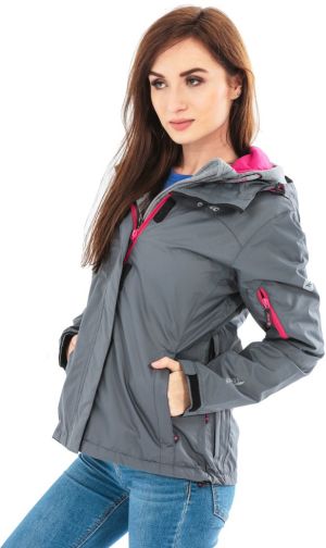 Hi-Tec Kurtka damska Lady Mons Moon Grey/Bright Pink r. S 9