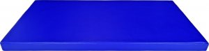 UnderFit Materac gimnastyczny 1-częściowy 120 cm x 60 cm x 6 cm niebieski twardy 3