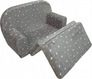 Fortisline Sofka dziecięca mała Przytulanka Gwiazdki Szara 3