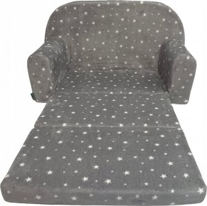 Fortisline Sofka dziecięca mała Przytulanka Gwiazdki Szara 5