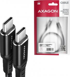 Kabel USB Axagon USB-C - USB-C 1.5 m Czarny (BUCM-CM15AB) 7
