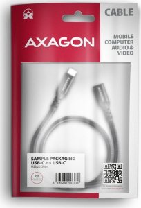 Kabel USB Axagon USB-C - USB-C 0.5 m Czarny (BUCM32-CF05AB) 7