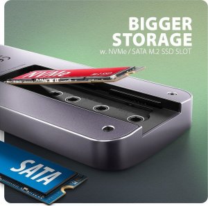 HUB USB Axagon HUB HMC-6GM2 USB 6 in1 10Gbps hub, USB-A, USB-C, HDMI, M.2, SD/ mSD, PD 100W, USB-C 4