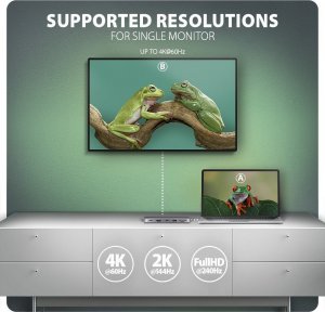 HUB USB Axagon HUB HMC-6GM2 USB 6 in1 10Gbps hub, USB-A, USB-C, HDMI, M.2, SD/ mSD, PD 100W, USB-C 8