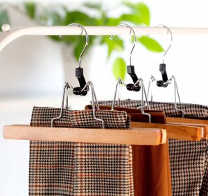 Kadax Wieszaki Drewniane Na Spodnie Podwójne 6szt 8