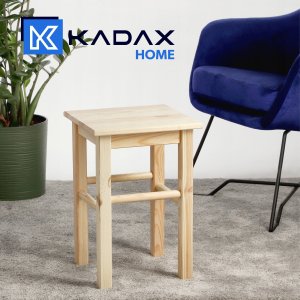 Kadax KADAX Taboret Stołek Drewniany Krzesło 44cm 2szt 2