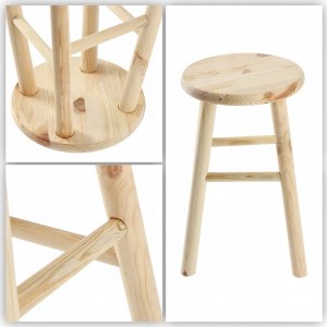 Kadax Taboret Kuchenny Drewniany 46 cm 9