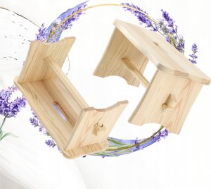 Kadax Taboret Stołek Kuchenny Drewniany Krzesło Ryczka 11