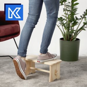 Kadax Taboret Stołek Kuchenny Drewniany Krzesło Ryczka 2