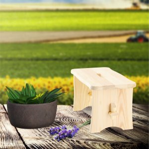 Kadax Taboret Stołek Kuchenny Drewniany Krzesło Ryczka 7